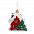 Ёлочная игрушка Домик (белый) с логотипом в Волгограде заказать по выгодной цене в кибермаркете AvroraStore
