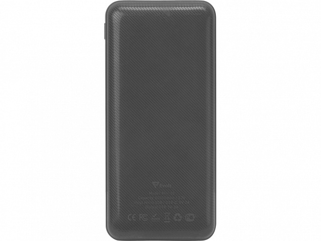Внешний аккумулятор Evolt Mini-10, 10000 mAh, серый с логотипом в Волгограде заказать по выгодной цене в кибермаркете AvroraStore