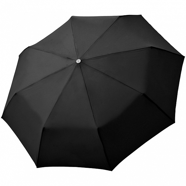 Зонт складной Carbonsteel Magic, черный с логотипом в Волгограде заказать по выгодной цене в кибермаркете AvroraStore