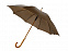 Зонт-трость Радуга, коричневый с логотипом в Волгограде заказать по выгодной цене в кибермаркете AvroraStore