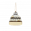 Ёлочная игрушка Шапочка (белый с золотым ) с логотипом в Волгограде заказать по выгодной цене в кибермаркете AvroraStore