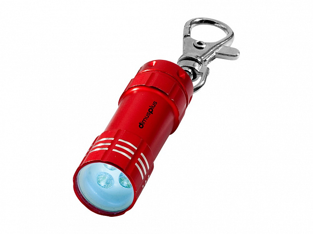 Брелок-фонарик Astro, красный с логотипом в Волгограде заказать по выгодной цене в кибермаркете AvroraStore