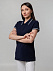 Рубашка поло женская Virma Stripes Lady, темно-синяя с логотипом в Волгограде заказать по выгодной цене в кибермаркете AvroraStore