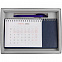 Коробка Ridge для ежедневника, календаря и ручки, серебристая с логотипом в Волгограде заказать по выгодной цене в кибермаркете AvroraStore