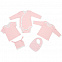 Футболка детская с коротким рукавом Baby Prime, розовая с молочно-белым с логотипом в Волгограде заказать по выгодной цене в кибермаркете AvroraStore