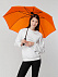 Зонт-трость Color Play, оранжевый с логотипом в Волгограде заказать по выгодной цене в кибермаркете AvroraStore