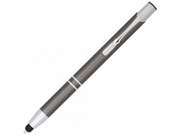 Ручка-стилус металлическая шариковая «Moneta» с анодированным покрытием с логотипом в Волгограде заказать по выгодной цене в кибермаркете AvroraStore