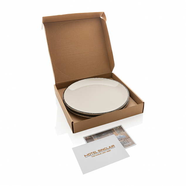 Набор керамических тарелок Ukiyo, 2 шт. с логотипом в Волгограде заказать по выгодной цене в кибермаркете AvroraStore