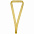 Лента для медали с пряжкой Ribbon, серебристая с логотипом в Волгограде заказать по выгодной цене в кибермаркете AvroraStore