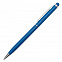 Шариковая ручка Touch Tip, голубая с логотипом в Волгограде заказать по выгодной цене в кибермаркете AvroraStore
