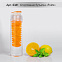 Спортивная бутылка "Fruits"с емкостью для фруктов, 0,7 л, оранжевая с логотипом в Волгограде заказать по выгодной цене в кибермаркете AvroraStore
