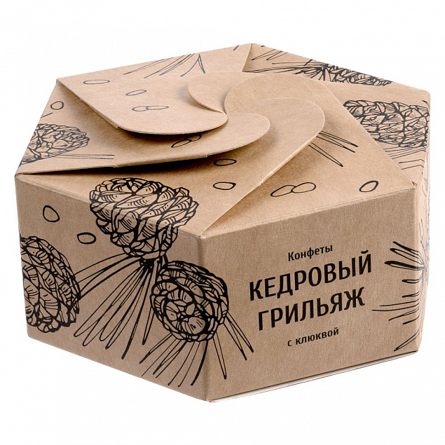 Конфеты «Кедровый грильяж» с клюквой с логотипом в Волгограде заказать по выгодной цене в кибермаркете AvroraStore