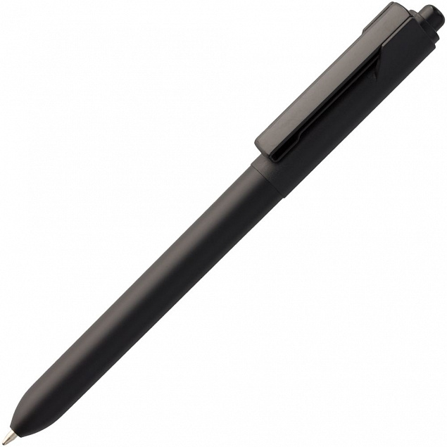 Ручка шариковая Hint, черная с логотипом в Волгограде заказать по выгодной цене в кибермаркете AvroraStore