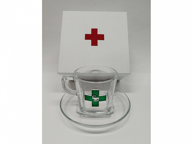 Чайная пара подарочная  Аптечная фиерия с логотипом в Волгограде заказать по выгодной цене в кибермаркете AvroraStore