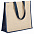 Холщовая сумка для покупок Bagari с черной отделкой с логотипом в Волгограде заказать по выгодной цене в кибермаркете AvroraStore