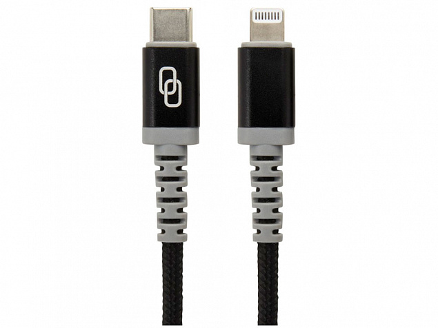 MFI-кабель с разъемами USB-C и Lightning «ADAPT» с логотипом в Волгограде заказать по выгодной цене в кибермаркете AvroraStore