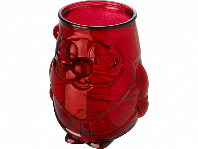 Подставка для чайной свечи Nouel из переработанного стекла, красный с логотипом в Волгограде заказать по выгодной цене в кибермаркете AvroraStore