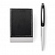 Письменный набор Dallas, ручка и ручка-роллер, черный с логотипом в Волгограде заказать по выгодной цене в кибермаркете AvroraStore
