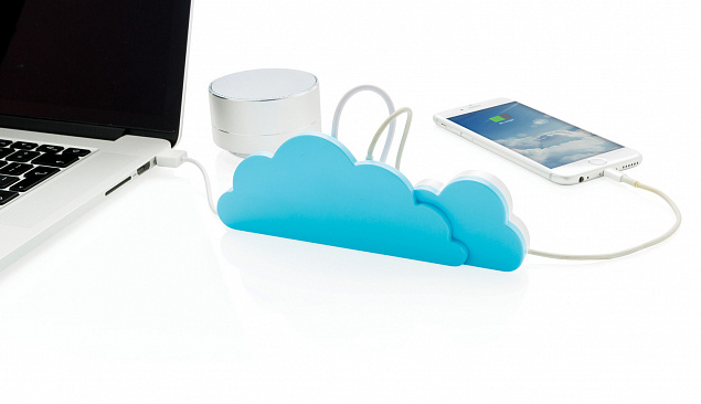 USB-хаб Cloud с логотипом в Волгограде заказать по выгодной цене в кибермаркете AvroraStore