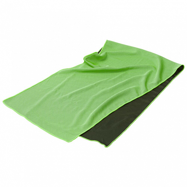 Охлаждающее полотенце Weddell, зеленое с логотипом в Волгограде заказать по выгодной цене в кибермаркете AvroraStore