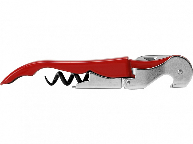 PULLTAPS BASIC FIRE RED/Нож сомелье Pulltap's Basic, красный с логотипом в Волгограде заказать по выгодной цене в кибермаркете AvroraStore