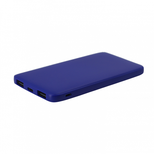 Внешний аккумулятор Bplanner Power 1 ST, софт-тач, 5000 mAh (синий) с логотипом в Волгограде заказать по выгодной цене в кибермаркете AvroraStore
