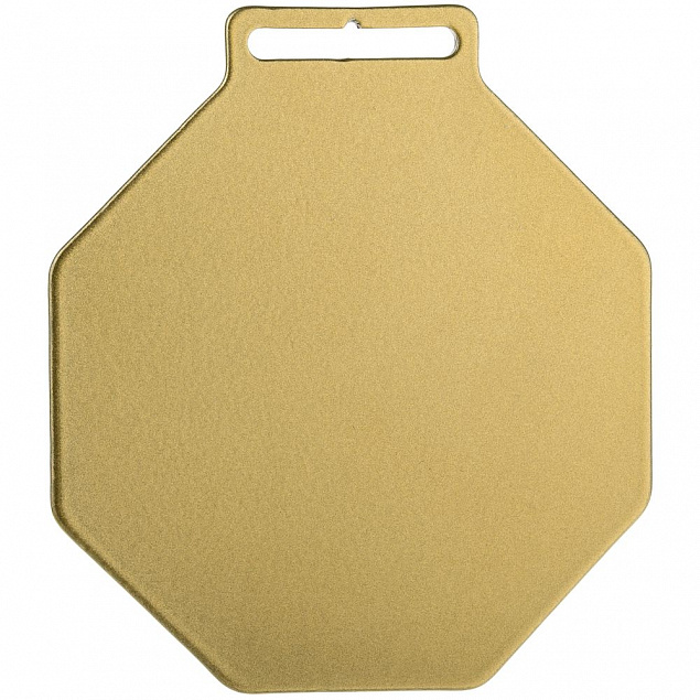 Медаль Steel Octo, золотистая с логотипом в Волгограде заказать по выгодной цене в кибермаркете AvroraStore