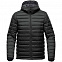 Куртка компактная мужская Stavanger, черная с логотипом в Волгограде заказать по выгодной цене в кибермаркете AvroraStore