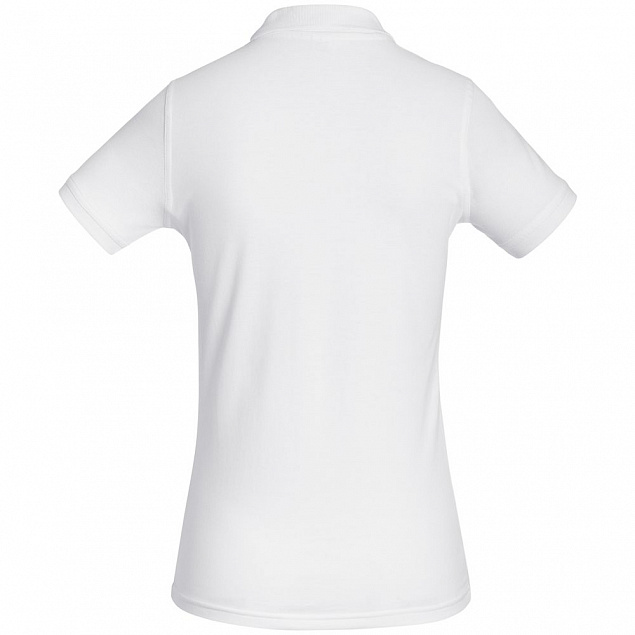 Рубашка поло женская Safran Timeless белая с логотипом в Волгограде заказать по выгодной цене в кибермаркете AvroraStore