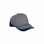 Бейсболка FORT (серая) - Темно-синий XX с логотипом в Волгограде заказать по выгодной цене в кибермаркете AvroraStore