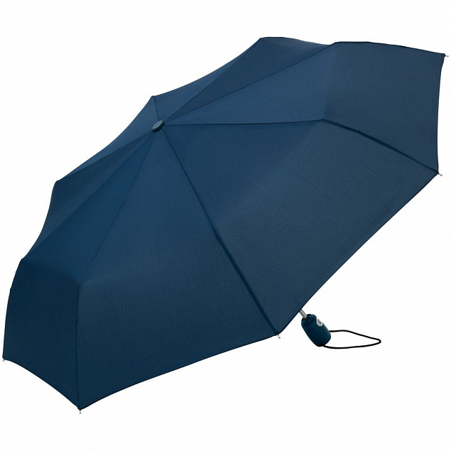 Зонт складной ARE-AOC, синий с логотипом в Волгограде заказать по выгодной цене в кибермаркете AvroraStore