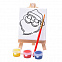 Набор для раскраски  "Дед Мороз":холст,мольберт,кисть, краски 3шт с логотипом в Волгограде заказать по выгодной цене в кибермаркете AvroraStore