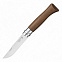 Нож Opinel № 8, орех с логотипом в Волгограде заказать по выгодной цене в кибермаркете AvroraStore