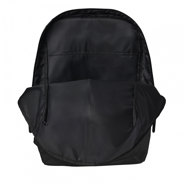 Рюкзак "Go", чёрный, 41 х 29 х15,5 см, 100%  полиуретан с логотипом в Волгограде заказать по выгодной цене в кибермаркете AvroraStore