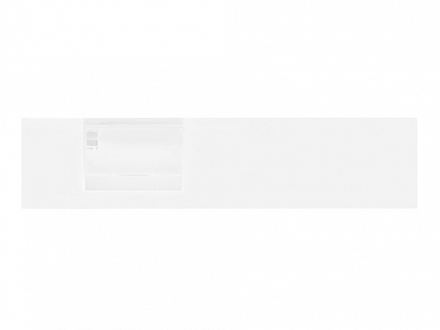 Подставка под ручку и скрепки Потакет, белый/прозрачный с логотипом в Волгограде заказать по выгодной цене в кибермаркете AvroraStore