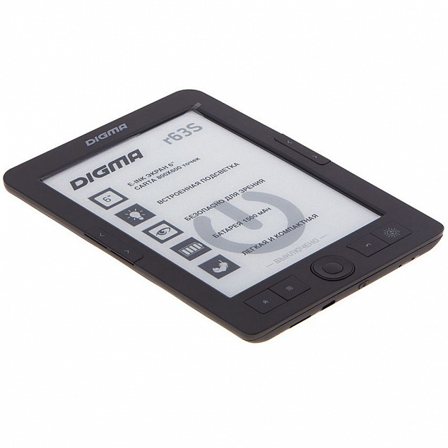 Электронная книга Digma R63S, темно-серая с логотипом в Волгограде заказать по выгодной цене в кибермаркете AvroraStore