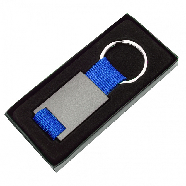Брелок DARK JET; 2,8 x 6,2 x 0,6 см; синий, металл; лазерная гравировка с логотипом в Волгограде заказать по выгодной цене в кибермаркете AvroraStore