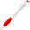 Ручка шариковая Grip, белая с синим с логотипом в Волгограде заказать по выгодной цене в кибермаркете AvroraStore