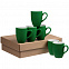 Набор кружек Good Morning c покрытием софт-тач, зеленый с логотипом в Волгограде заказать по выгодной цене в кибермаркете AvroraStore