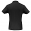 Рубашка поло ID.001 черная с логотипом в Волгограде заказать по выгодной цене в кибермаркете AvroraStore