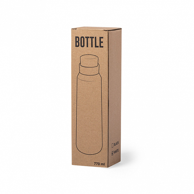 Бутылка для воды ANUKIN, черный, 770 мл, нержавеющая сталь с логотипом в Волгограде заказать по выгодной цене в кибермаркете AvroraStore