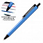 Ручка шариковая со стилусом FLUTE TOUCH, синий с логотипом в Волгограде заказать по выгодной цене в кибермаркете AvroraStore