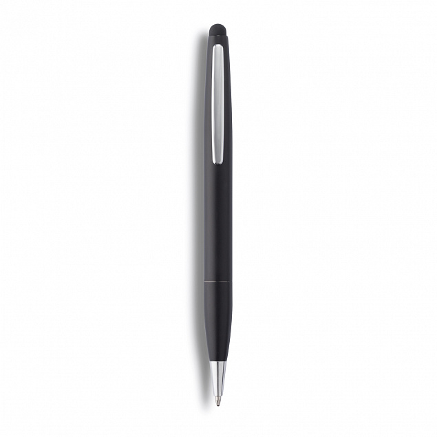Ручка-стилус Touch 2 в 1, черный с логотипом в Волгограде заказать по выгодной цене в кибермаркете AvroraStore