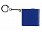 Брелок-рулетка с фонариком. 1 м., синий/белый с логотипом в Волгограде заказать по выгодной цене в кибермаркете AvroraStore