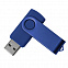 USB flash-карта DOT (8Гб), синий, 5,8х2х1,1см, пластик, металл с логотипом в Волгограде заказать по выгодной цене в кибермаркете AvroraStore