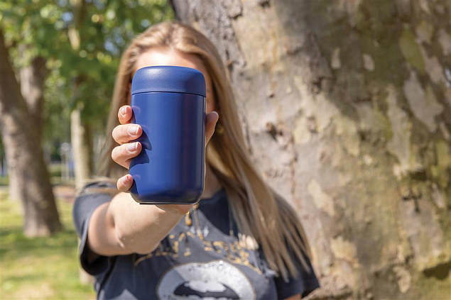 Вакуумный стакан для кофе Brew из переработанной нержавеющей стали RCS, 360 мл с логотипом в Волгограде заказать по выгодной цене в кибермаркете AvroraStore