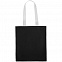 Холщовая сумка BrighTone, черная с белыми ручками с логотипом в Волгограде заказать по выгодной цене в кибермаркете AvroraStore