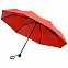 Зонт складной Hit Mini ver.2, красный с логотипом в Волгограде заказать по выгодной цене в кибермаркете AvroraStore