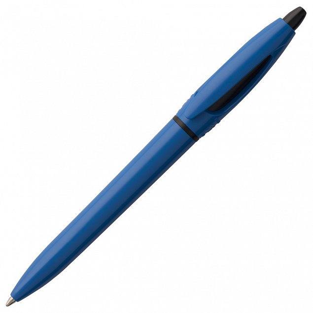 Ручка шариковая S! (Си), ярко-синяя с логотипом в Волгограде заказать по выгодной цене в кибермаркете AvroraStore