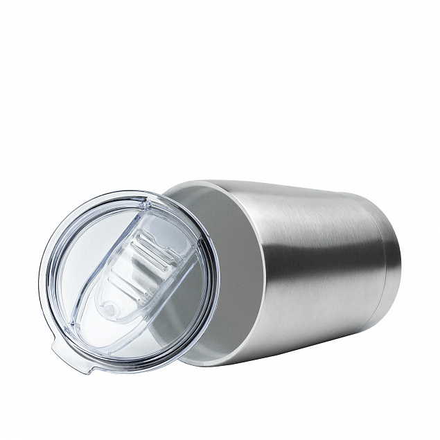Термокружка вакуумная, Pico, 320 ml, серебряная с логотипом в Волгограде заказать по выгодной цене в кибермаркете AvroraStore